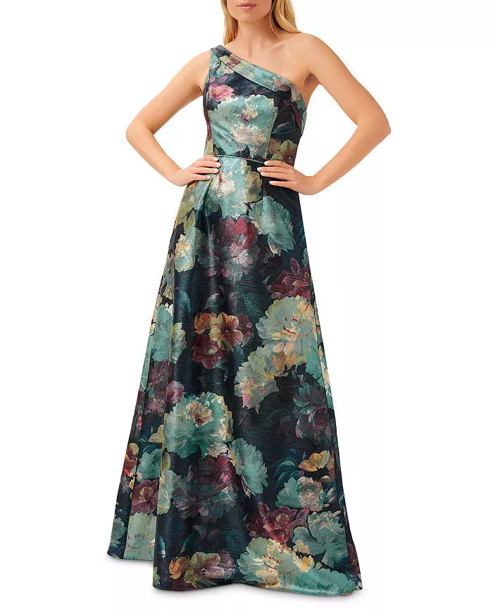 Aidan Mattox One Shoulder Ball Gown