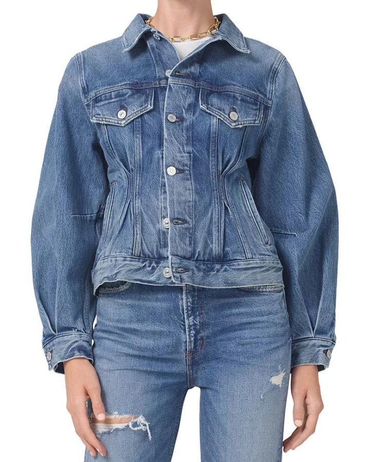 Citizens of Humanity Brynn Pinch Pleat Denim Jacket
