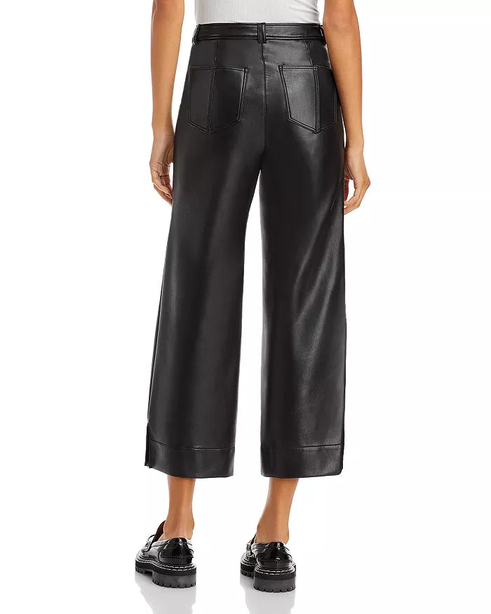 Cinq a Sept Benji Faux Leather Cropped Pants