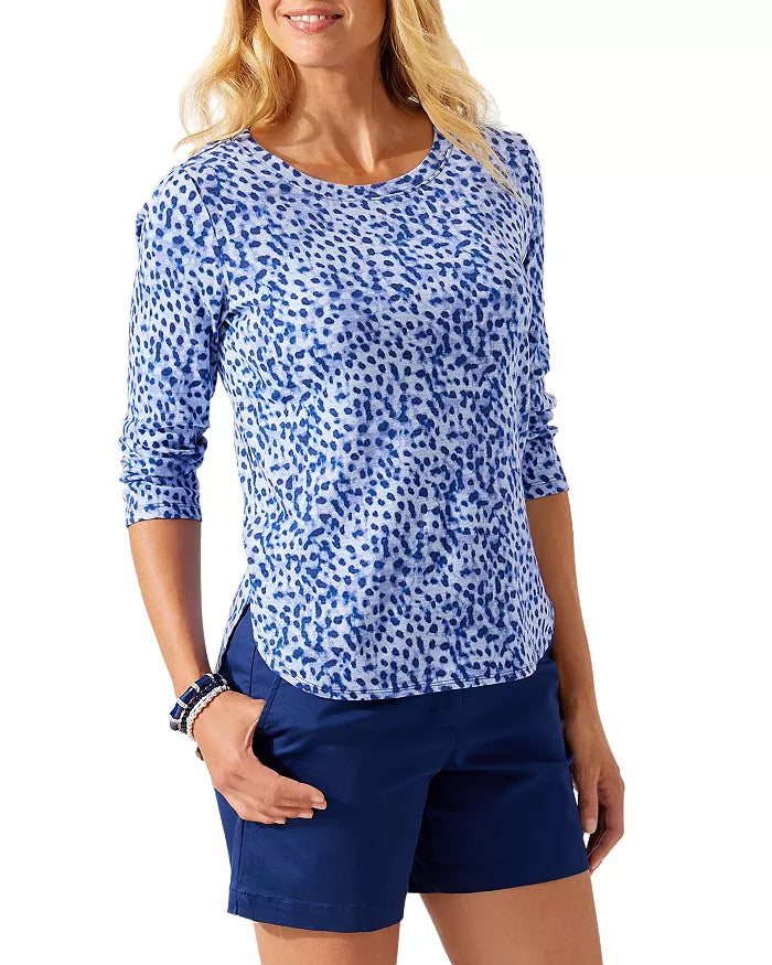 Tommy Bahama Ashby Isles Lagoon Leopard Top