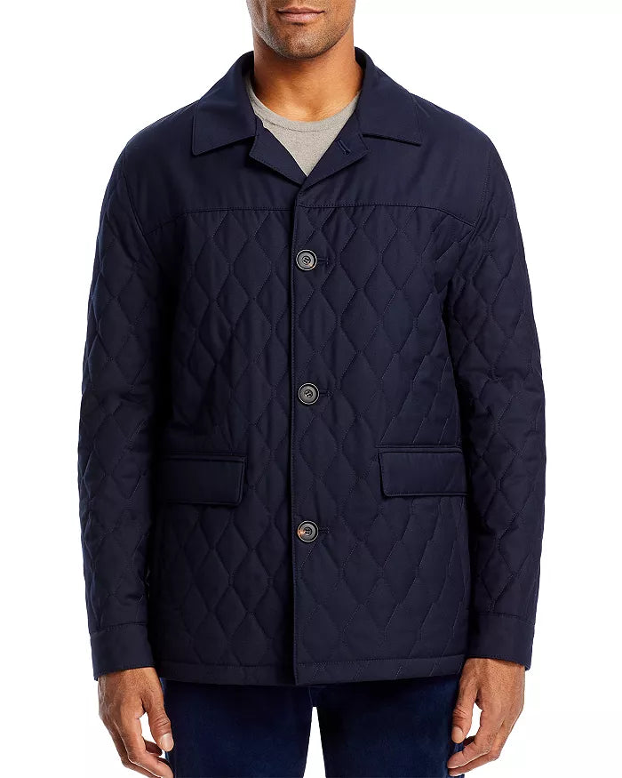 Corneliani Men's Diamond Quilted Jacket