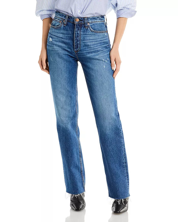 rag & bone Alex High Rise Straight Jeans