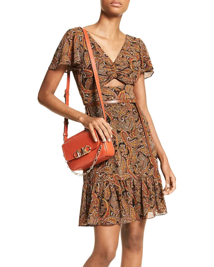 MICHAEL MICHAEL KORS Paisley Print Cutout Dress