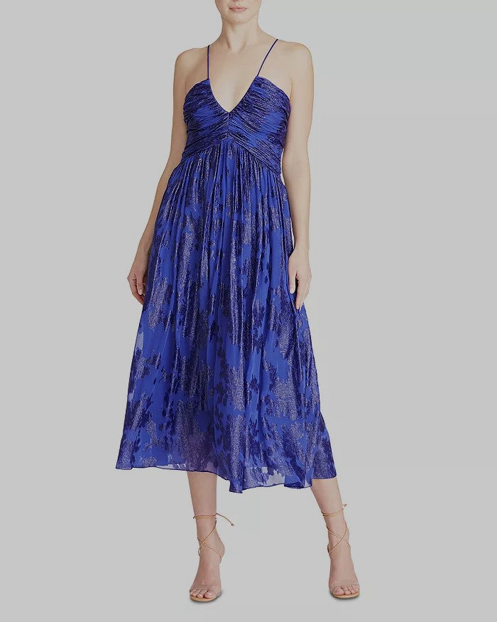 ML Monique Lhuillier Gathered Bodice Dress