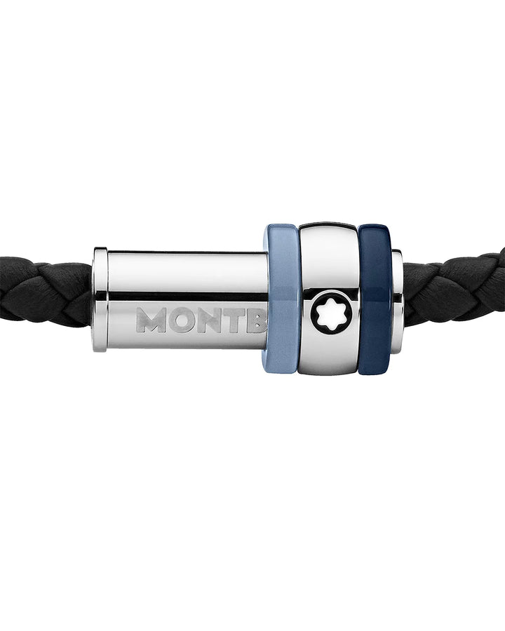 Montblanc 1858 Ice Sea Leather Bracelet