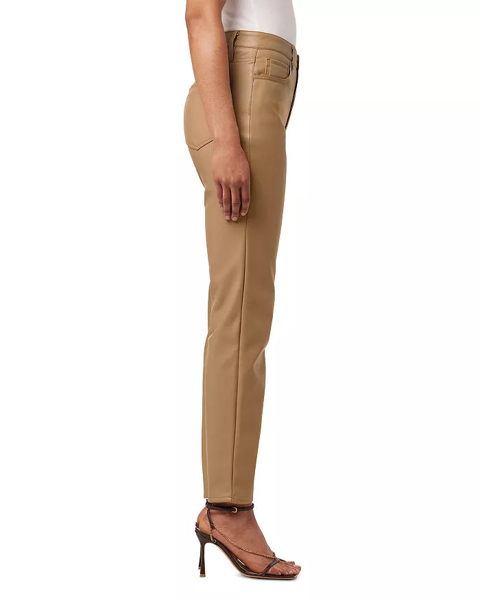 Joe's Jeans Honor Faux Leather High Rise Ankle Vintage Straight Leg Jeans