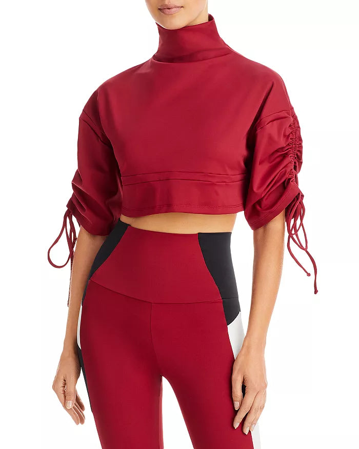 Port De Bras Cata Drawstring Crop Top