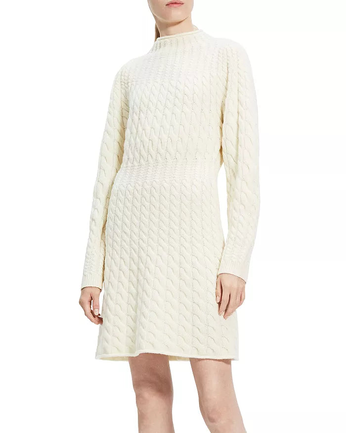 Theory Cable Knit Sweater Dress