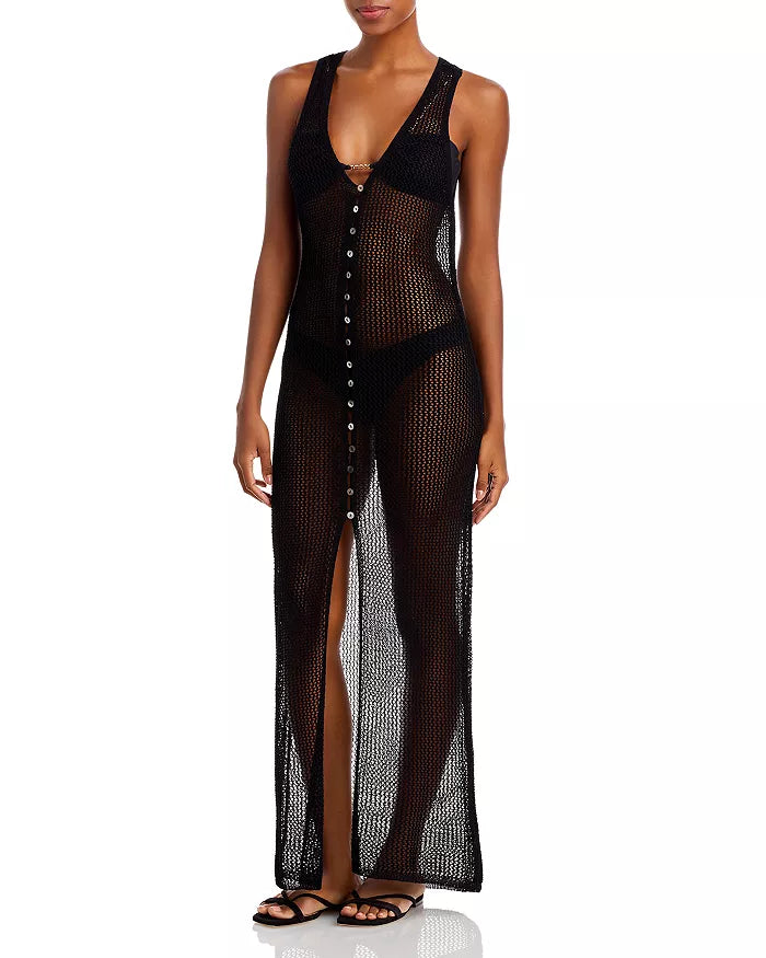 L*Space Adrift Crochet Maxi Dress Swim Cover-Up