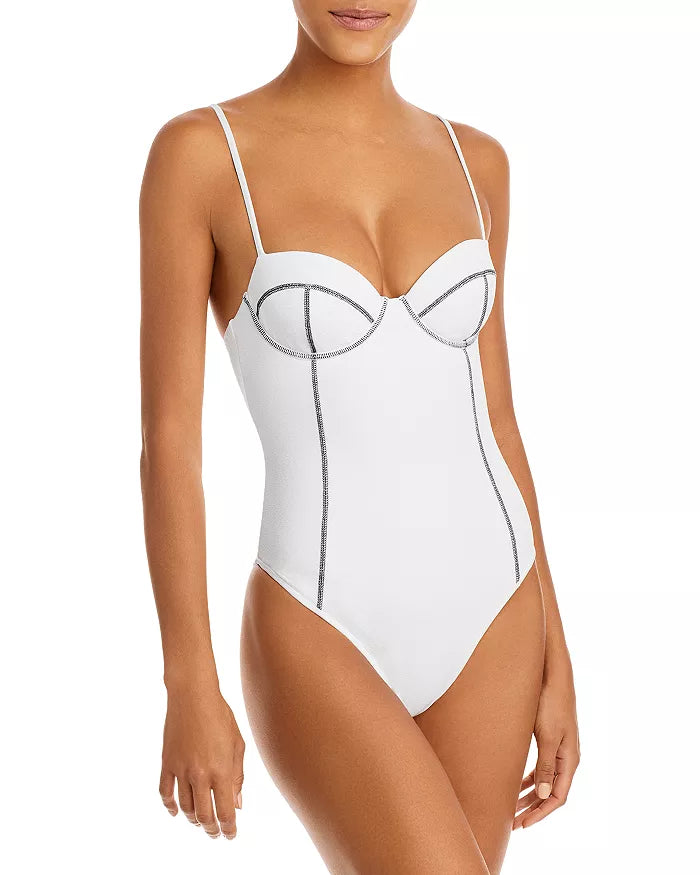 Onia Valerie Seamed One Piece Swimsuit