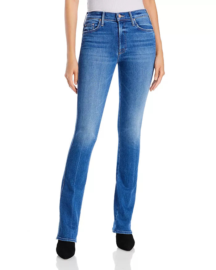 MOTHER The Double Insider Heel High Rise Bootcut Jeans