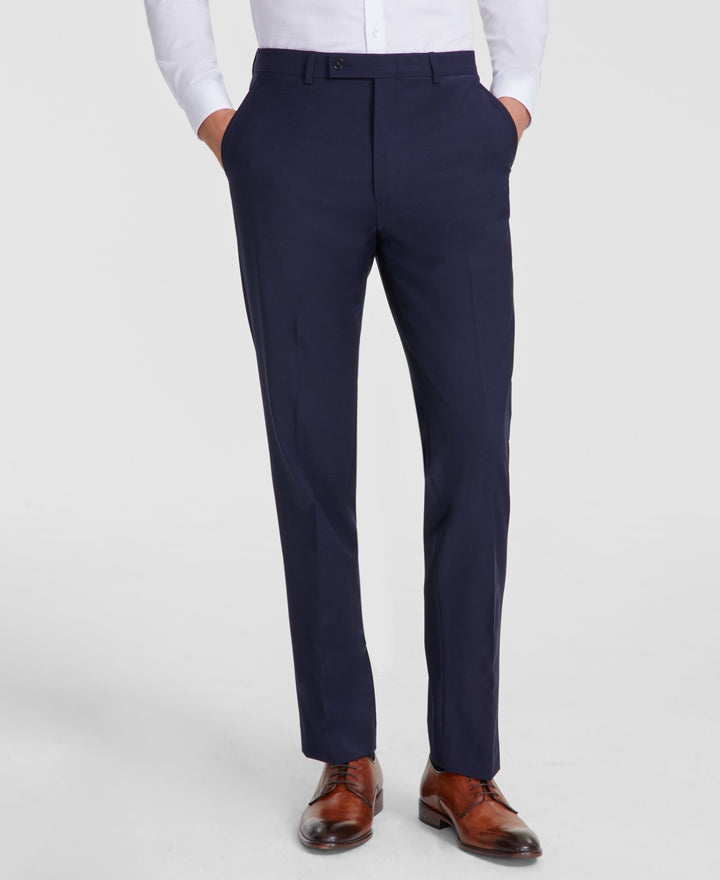 Calvin Klein Men's Slim-Fit Wool-Blend Stretch Suit Pants