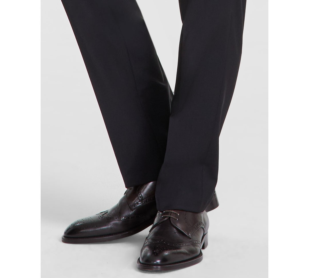 Calvin Klein Men's Slim-Fit Wool-Blend Stretch Suit Pants