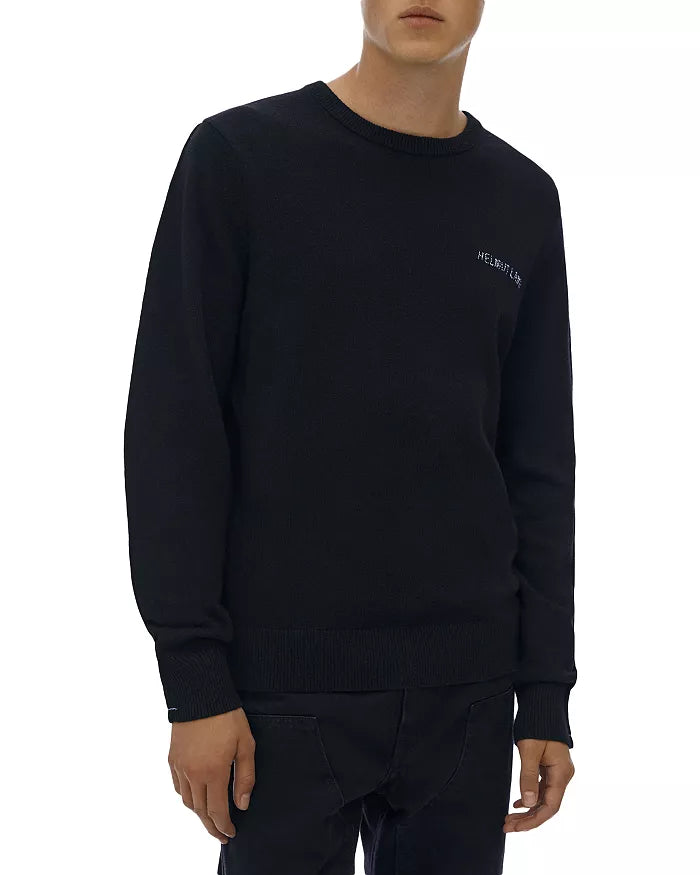 Helmut Lang Men's Kurt Logo Embroidered Crewneck Sweater