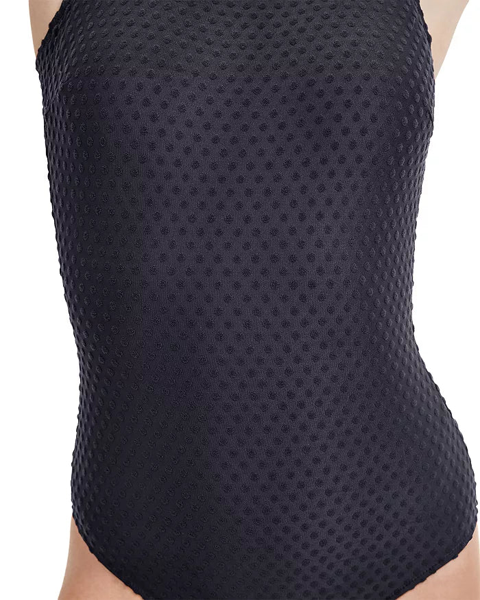 Gottex Textured Dot One Piece Swimsuit