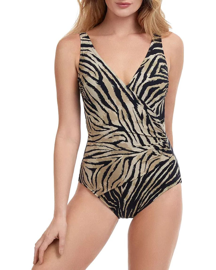 Gottex Wildlife Surplice One Piece Swimsuit