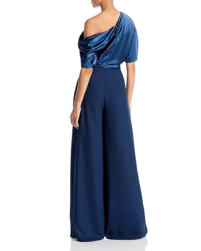 Amsale Off The Shoulder Wide Leg Jumpsuit