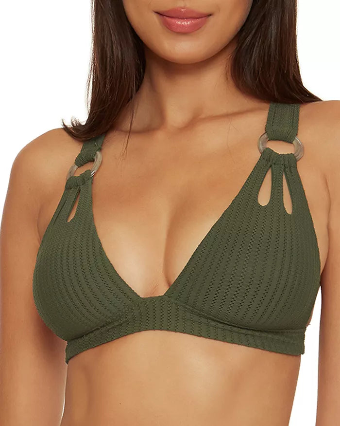 BECCA® by Rebecca Virtue Line in the Sand Halter Bikini Top