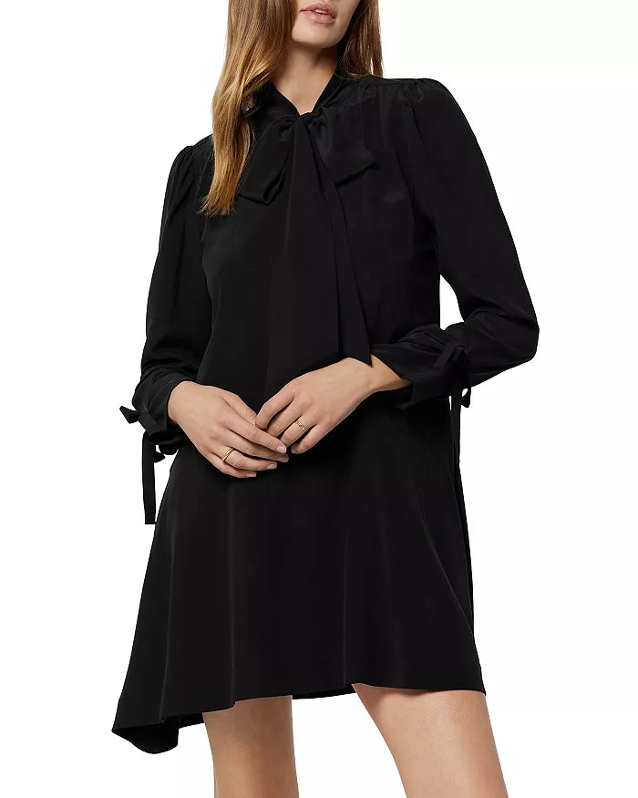 Joie Billie Silk Tie Trim Dress