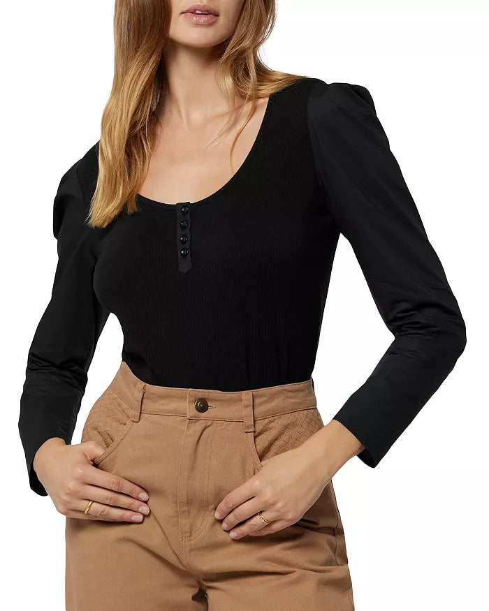 Joie Nadine Mixed Media Top