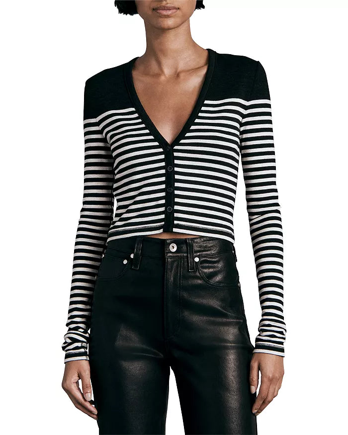 rag & bone The Knit Breton Stripe Cardigan