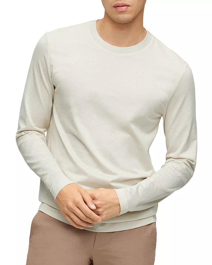 BOSS MEN Tenison 36 Slim Fit Long Sleeve Crewneck Tee