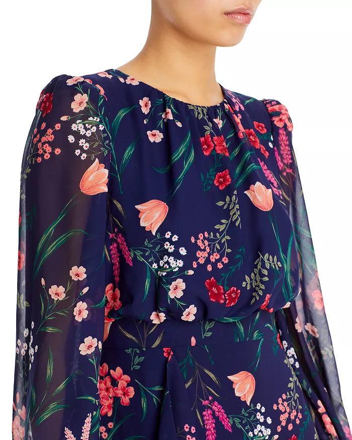 Eliza J Cascading Ruffle Maxi Dress