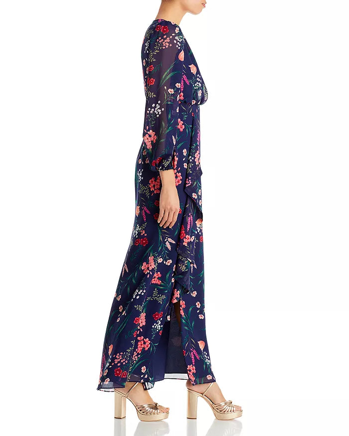 Eliza J Cascading Ruffle Maxi Dress