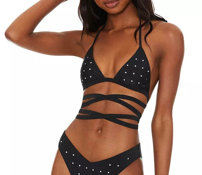 Beach Riot Winnie Rhinestone Embellished Bikini Top