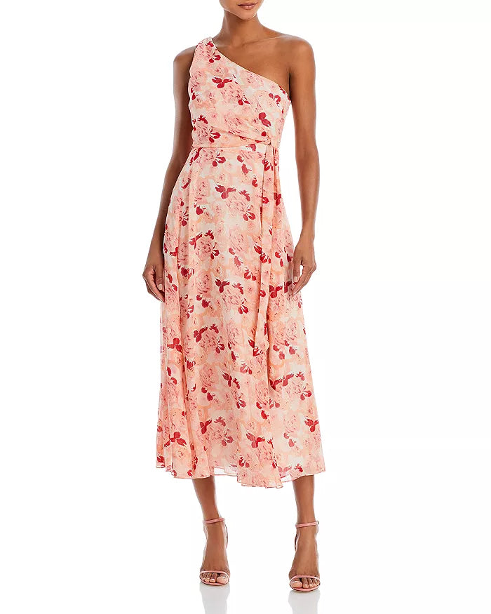 LIKELY Benji One Shoulder Midi Dress