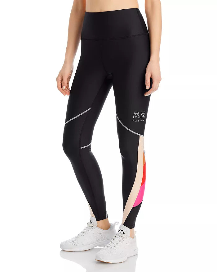 P.E NATION x Asics Tracklite High Waist Color Block Leggings