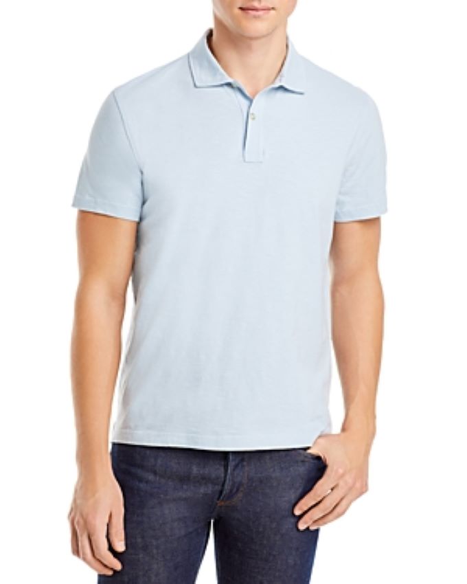 The Men's Store MEN Cotton Slub Polo Shirt