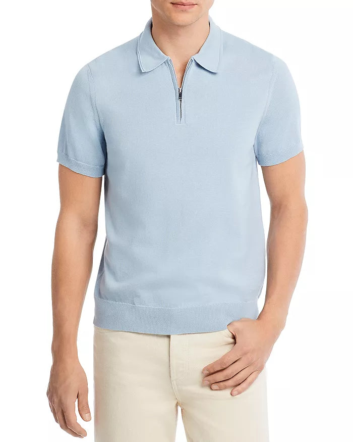 The Men's Store MEN Zip Placket Polo Shirt