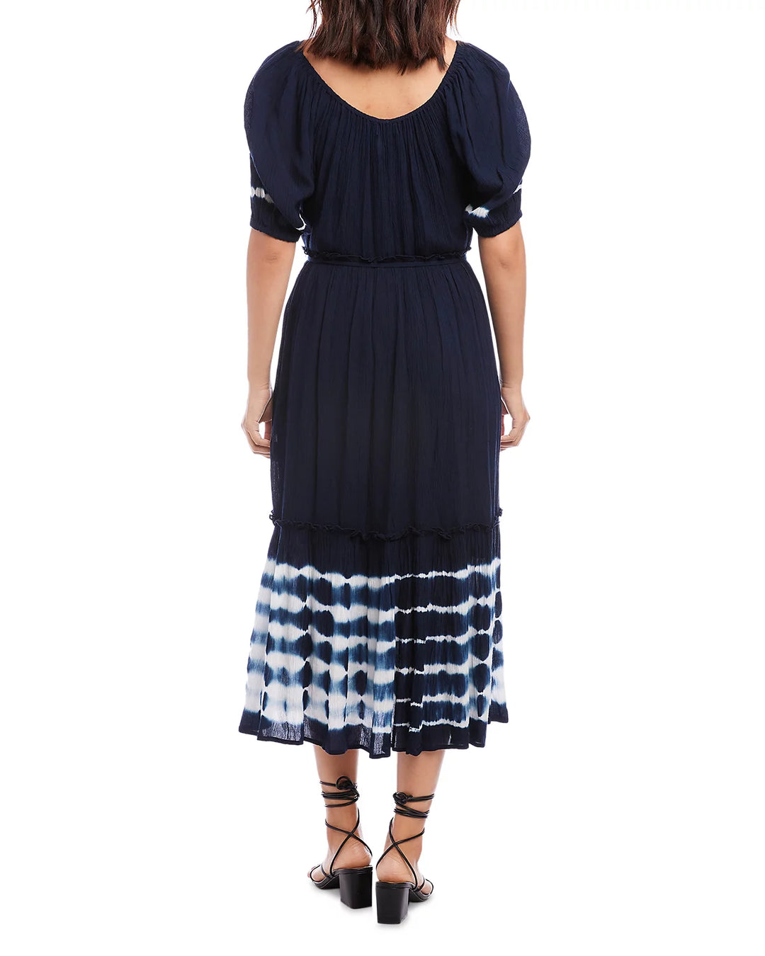 Karen Kane Puff Sleeve Tie Dye Midi Dress