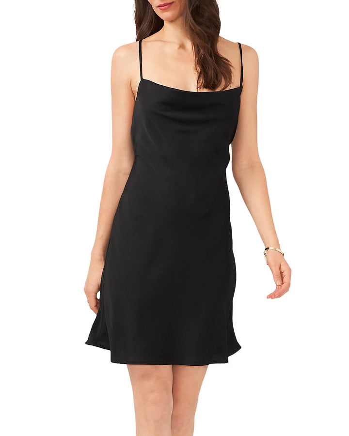 1.STATE Strappy Back Cowl Neck Dress