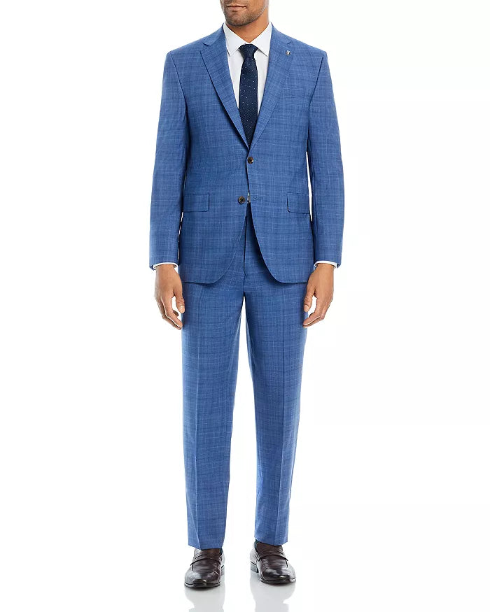 Jack Victor Napoli Plaid Regular Fit Suit