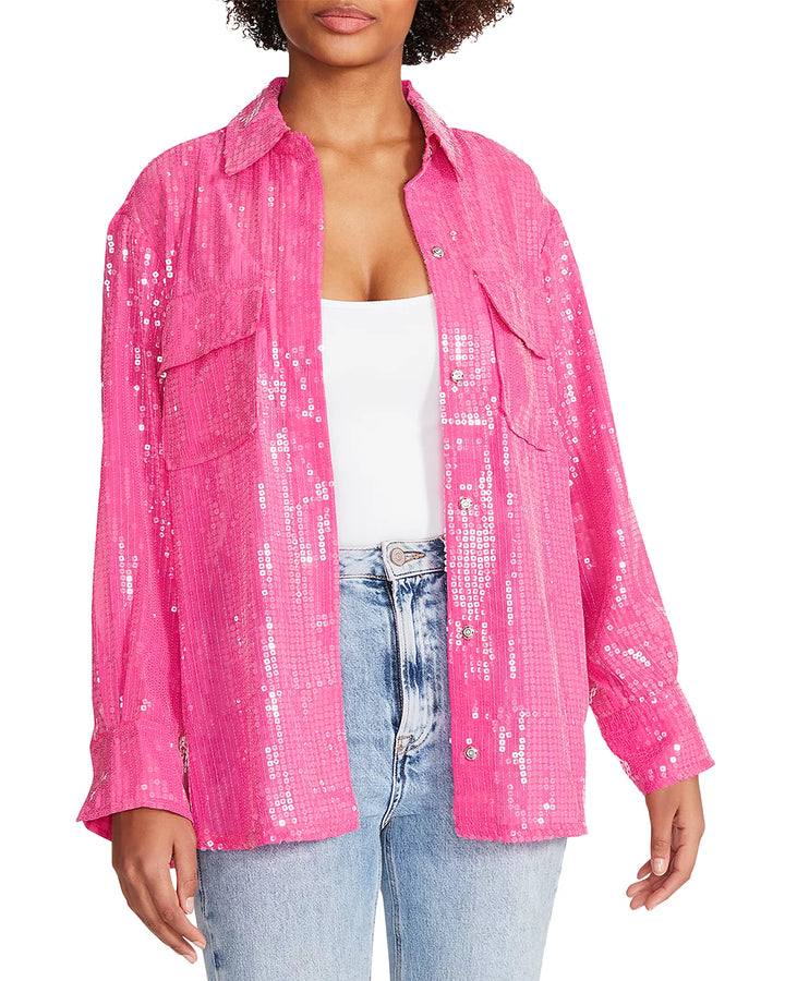 STEVE MADDEN Symone Sequined Shacket