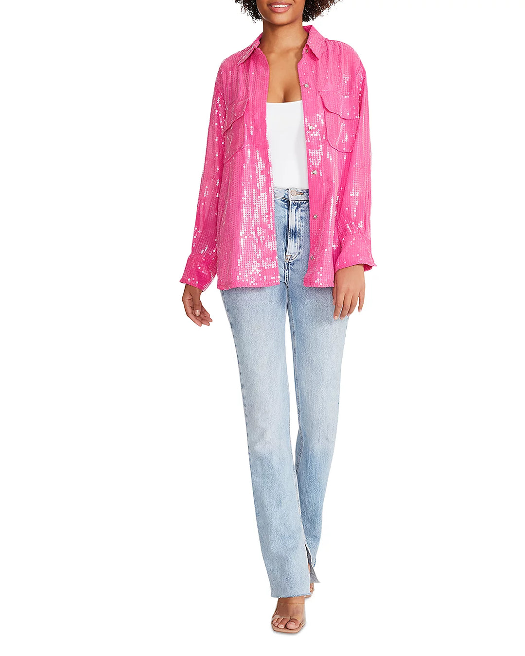 STEVE MADDEN Symone Sequined Shacket