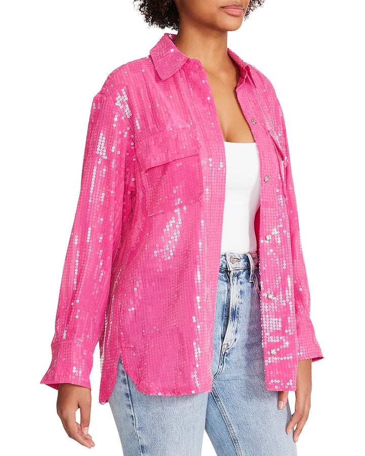 STEVE MADDEN Symone Sequined Shacket