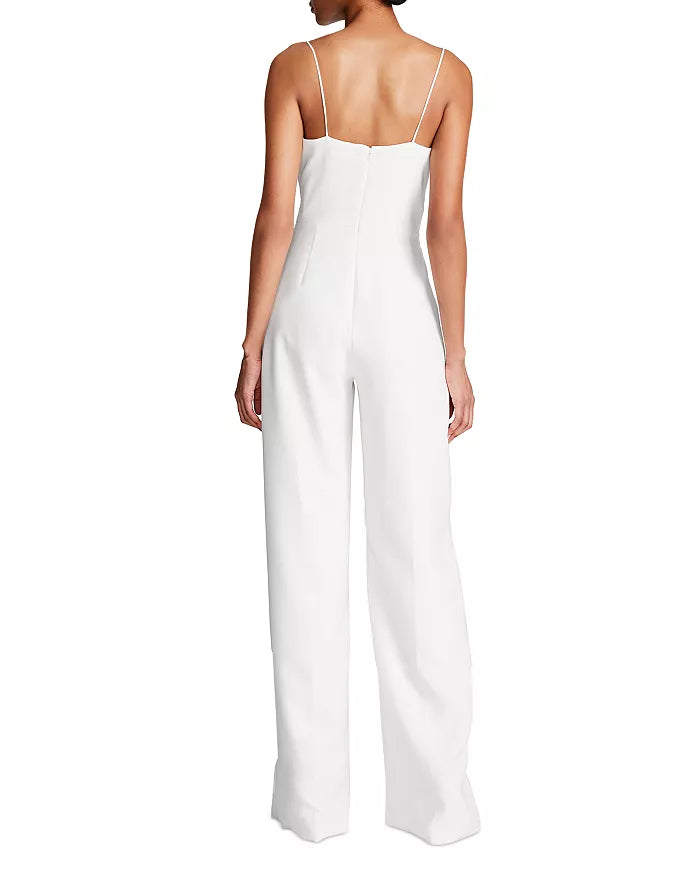 HALSTON Brea Scoop Neck Sleeveless Jumpsuit