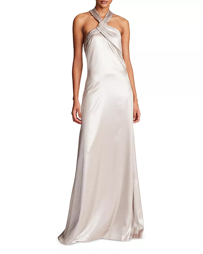 HALSTON Raelynn Halter Gown