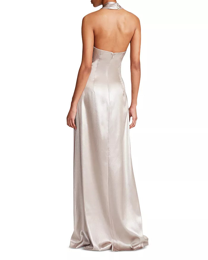 HALSTON Raelynn Halter Gown