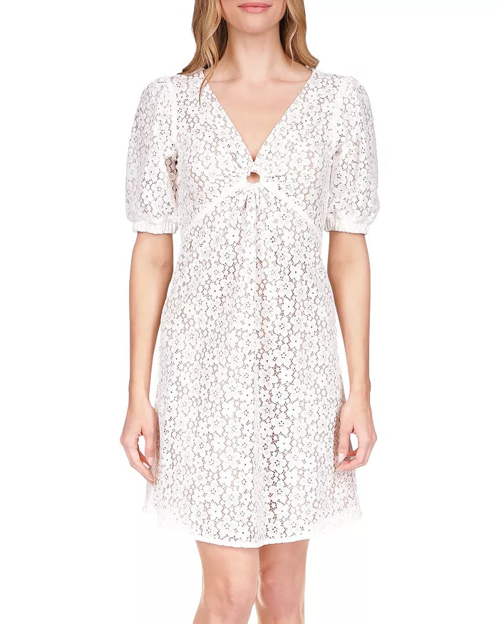 MICHAEL MICHAEL KORS V-Neck Lace Dress