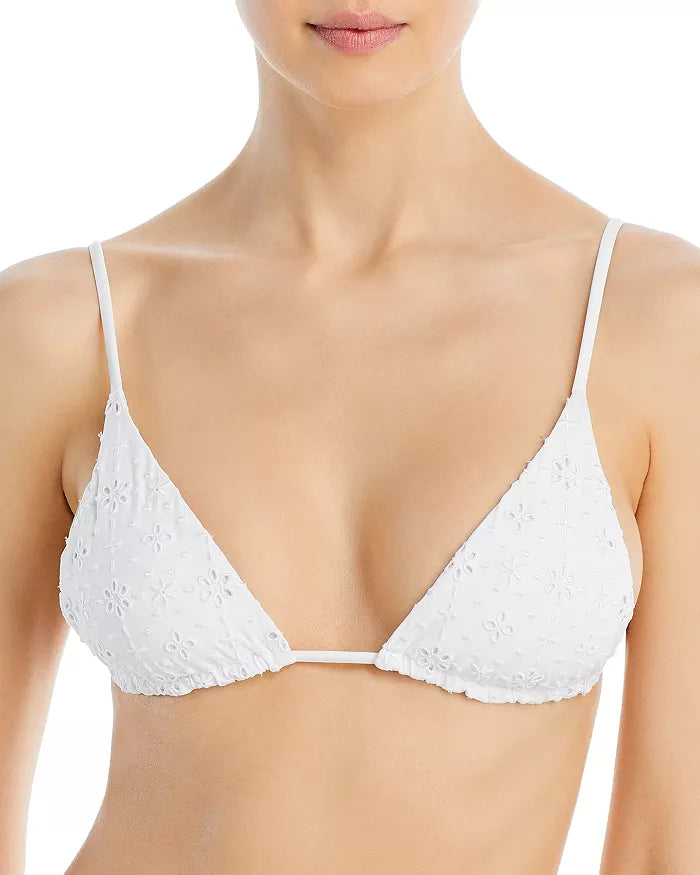 L*Space Brittany Eyelet Bikini Top