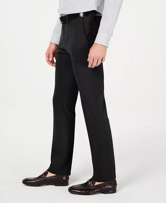 Kenneth Cole Reaction MEN's Gabardine Skinny/Extra-Slim Fit  Dress Pants