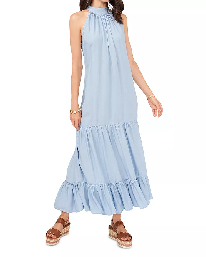 VINCE CAMUTO Sleeveless Tiered Maxi Dress