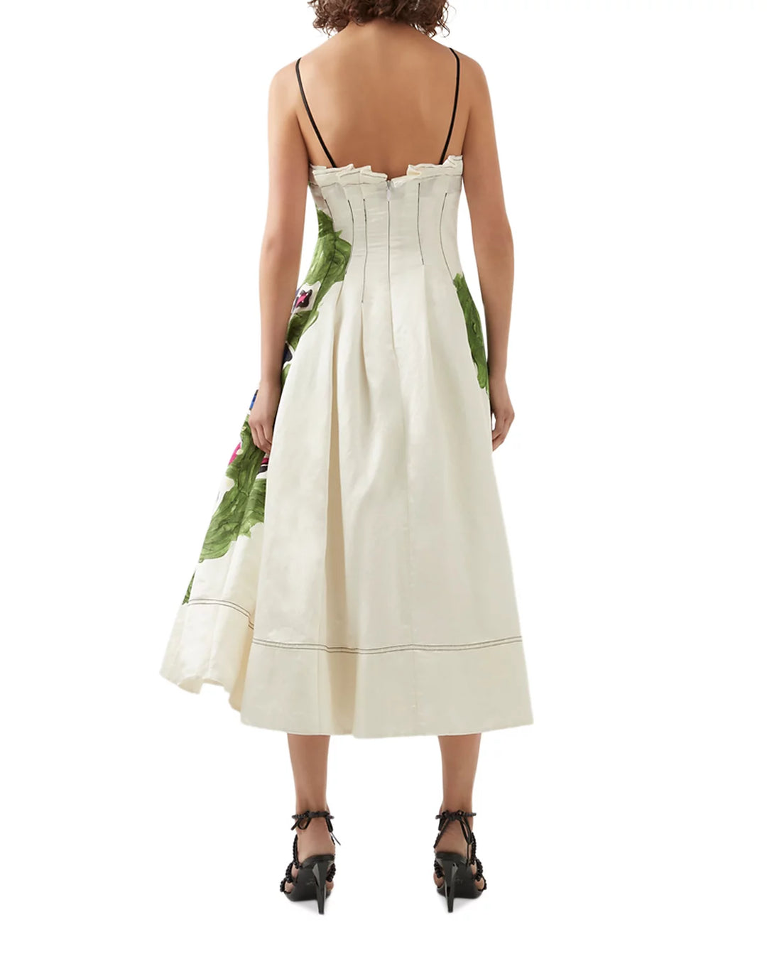 Aje Square Neck Midi Dress