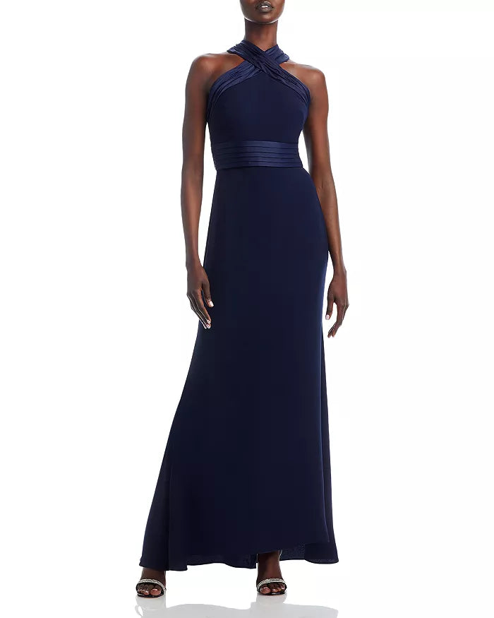 Eliza J Bow Back Halter Gown  DGFOutlet