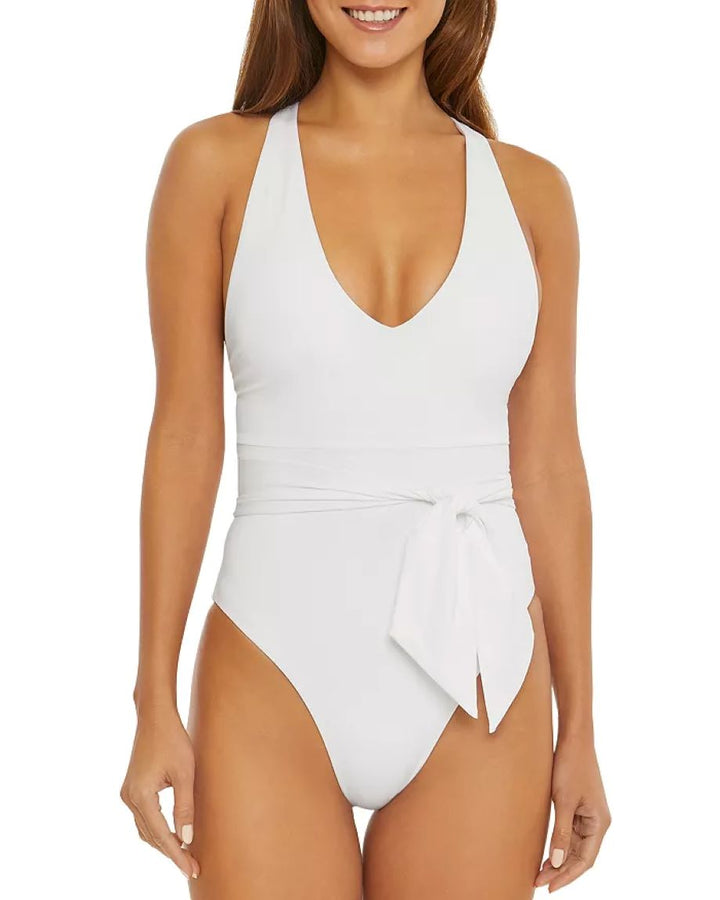 BECCA Color Code Belted One Piece Swimsuit