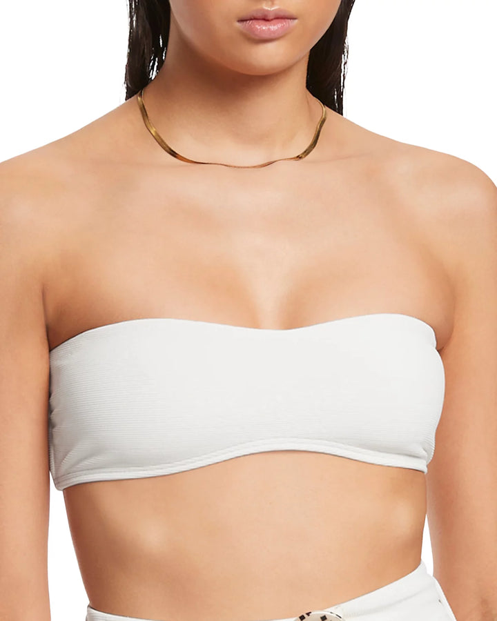 JETS Isla Rib Bandeau Bikini Top